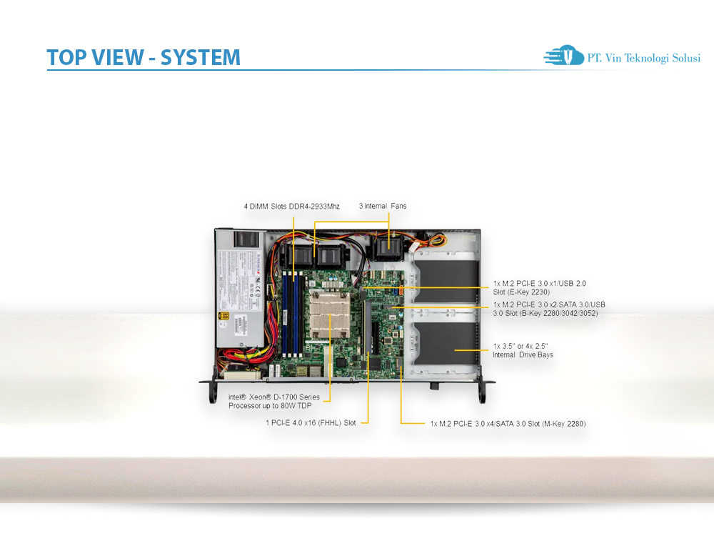 Supermicro Server Indonesia SYS-510D-10C-FN6P