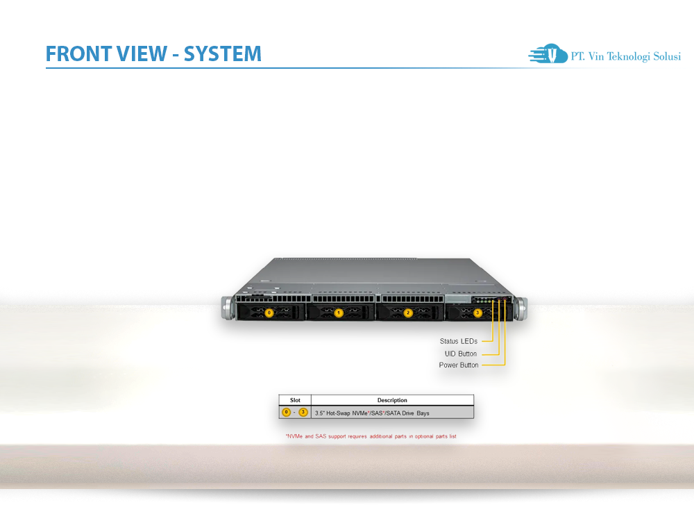 Supermicro Server Indonesia AS -1015CS-TNR