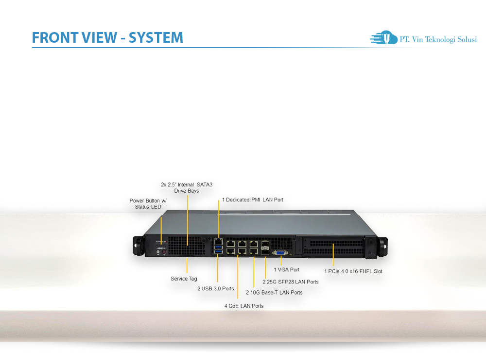 Supermicro Server Indonesia SYS-110D-8C-FRAN8TP